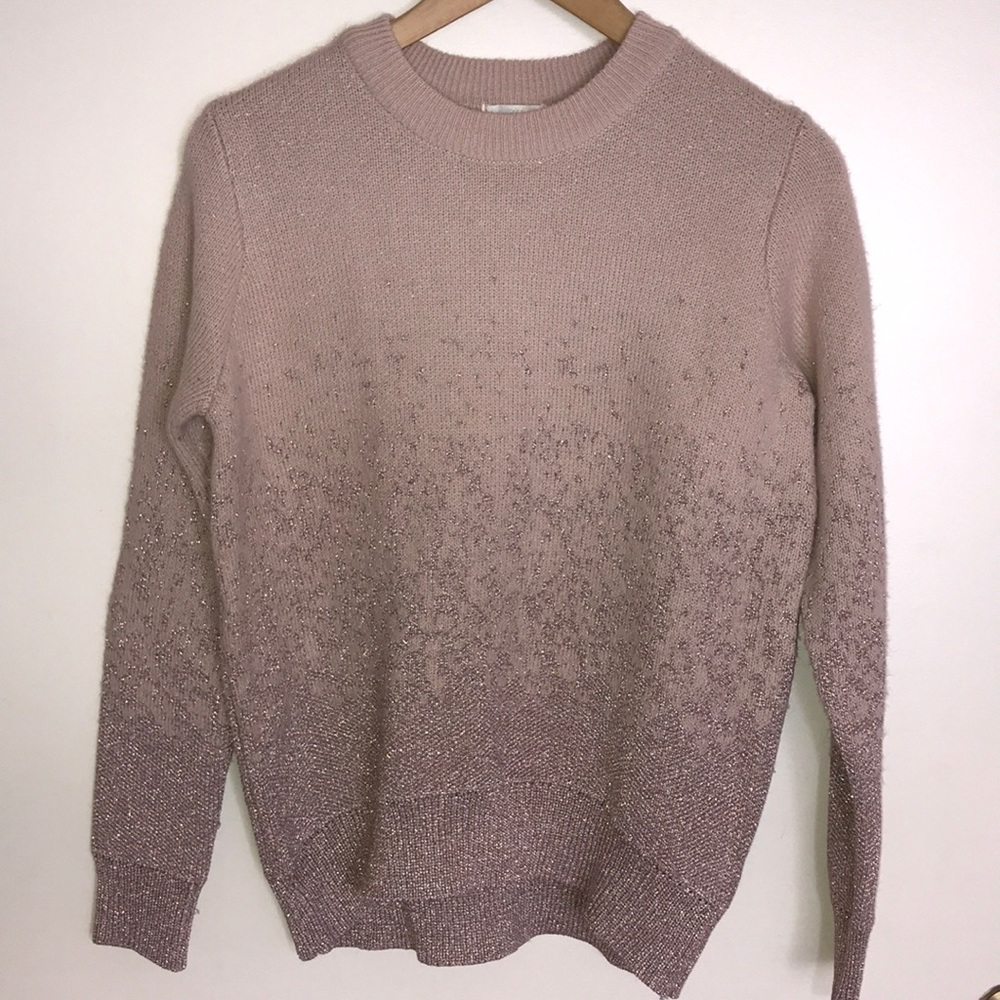 H&M knit sweater with metallic knit embellishment
